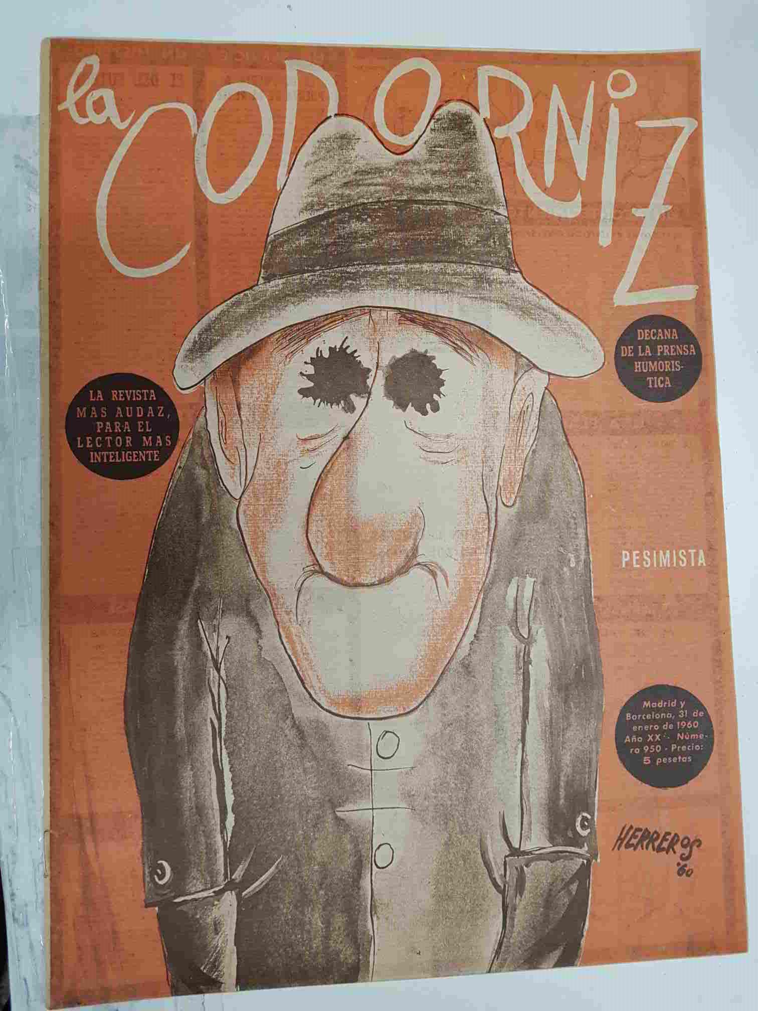 Revista: La Codorniz num 0950, 31 de enero de 1960 año XX - Pesimista