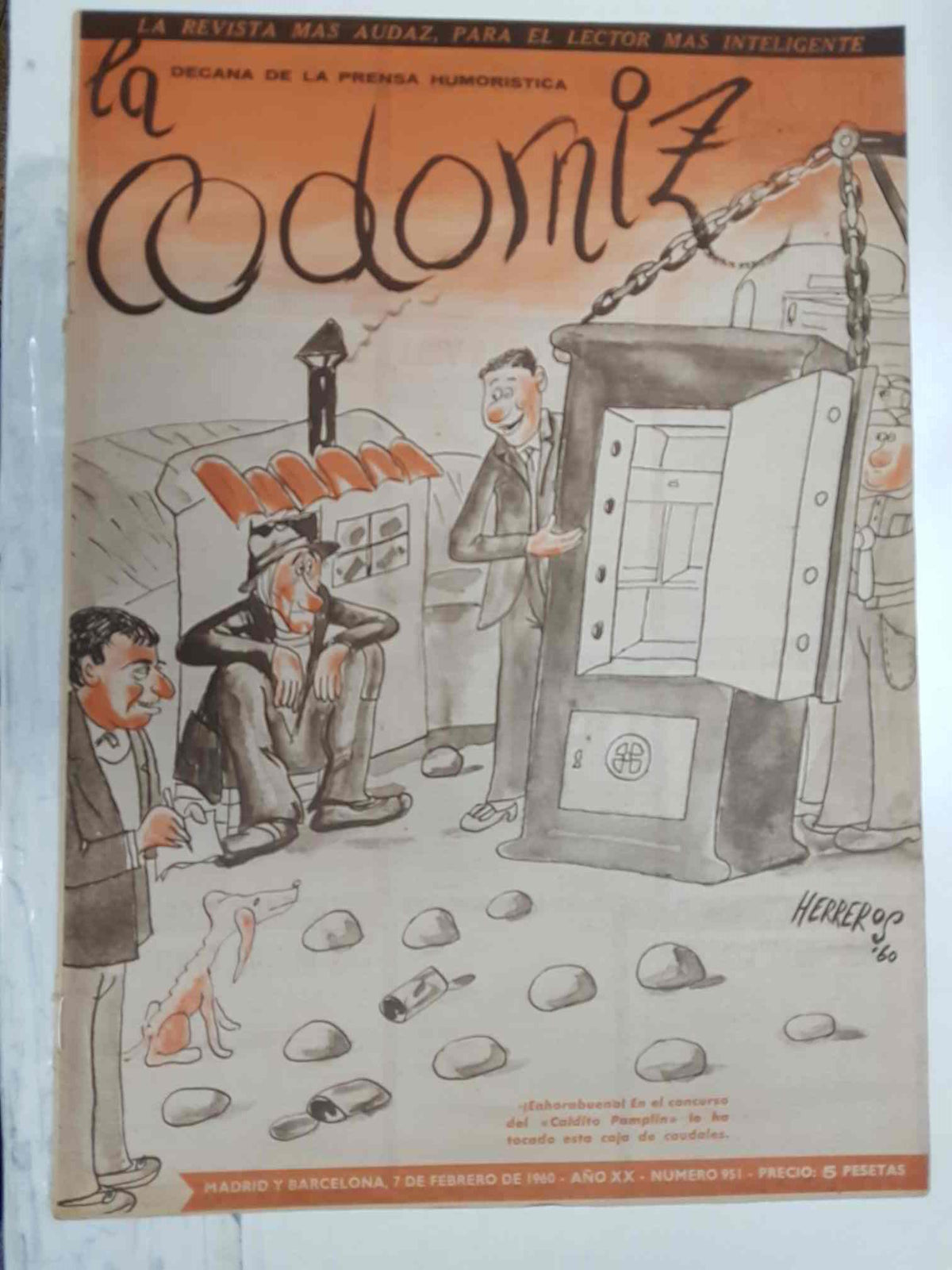 Revista: La Codorniz num 0951, 7 de febrero de 1960 año XX