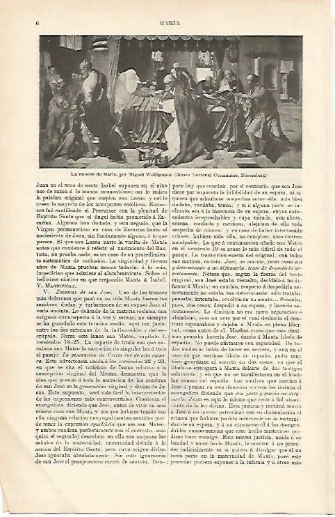LAMINA ESPASA 1062: La muerte de Maria obra de Wohlgemut