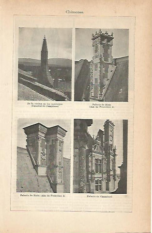 LAMINA ESPASA 1962: Chimeneas