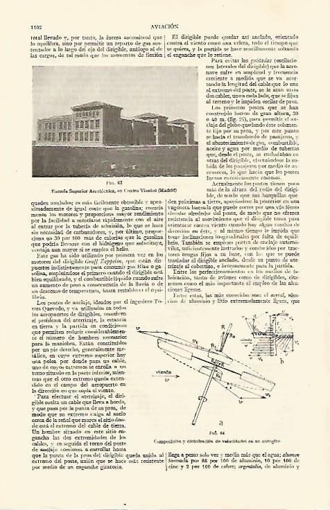 LAMINA ESPASA 10922: Escuela Superior Aerotecnica en Cuatro Vientos Madrid