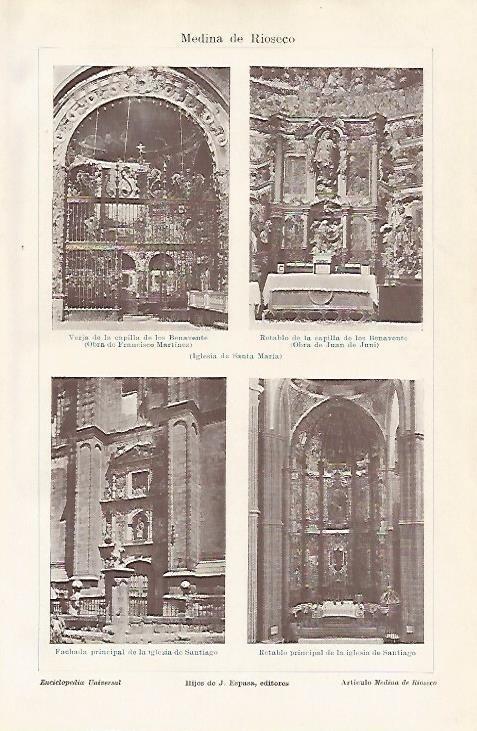 LAMINA ESPASA 11615: Iglesia de Santa Maria de Medina de Rioseco