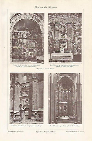 LAMINA ESPASA 11615: Iglesia de Santa Maria de Medina de Rioseco