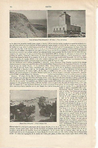 LAMINA ESPASA 12237: Faro del Cabo de Santa Pola Alicante