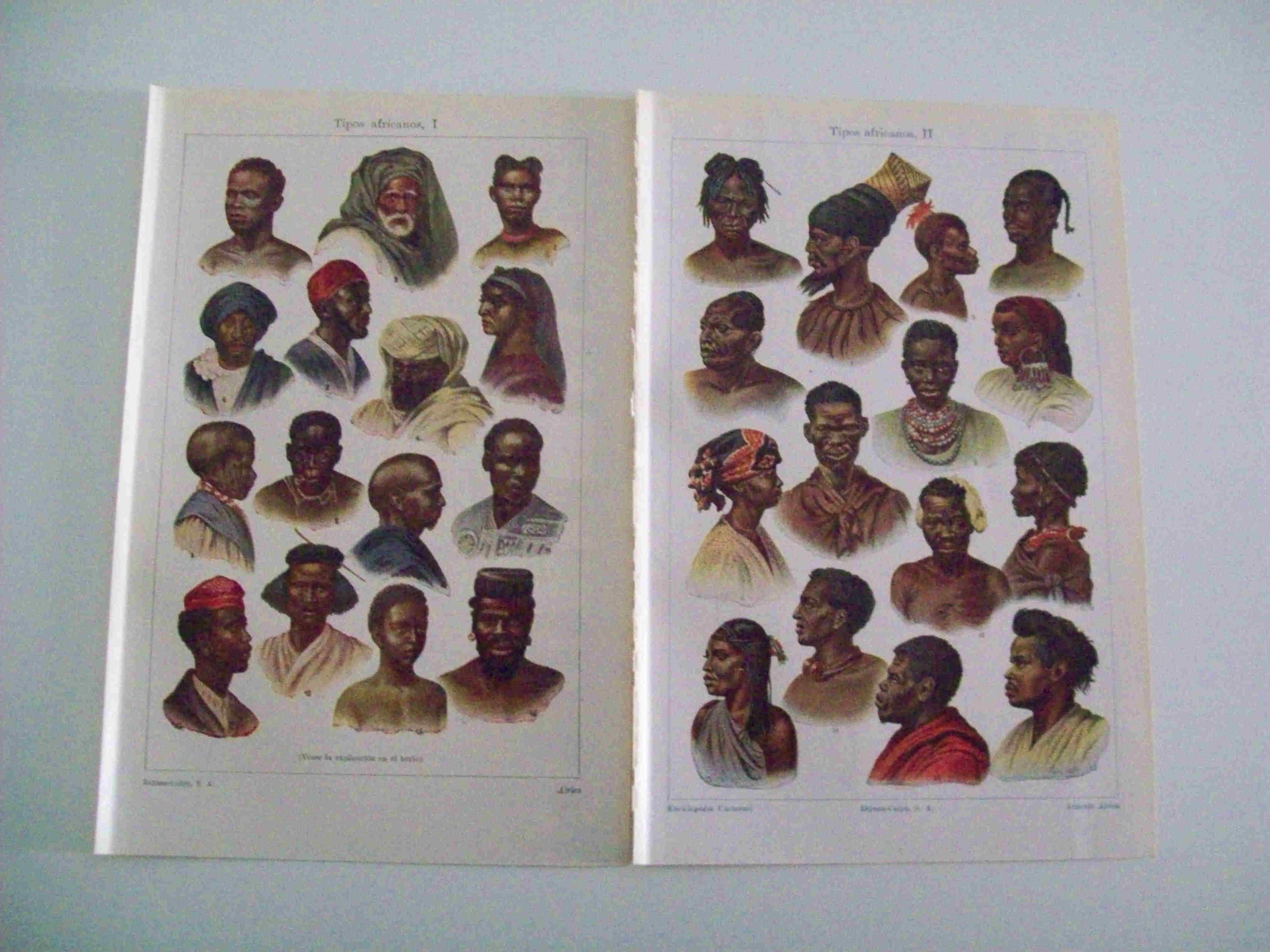 LAMINA ESPASA 12585: Tipos de Africa