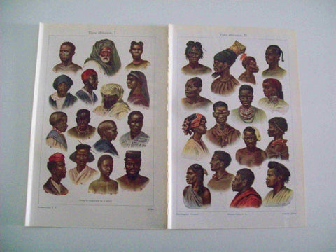 LAMINA ESPASA 12585: Tipos de Africa