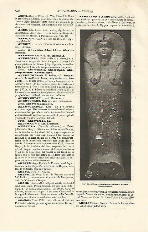 LAMINA ESPASA 12688: Tapa del sarcofago de la reina egipcia Ashhetepu