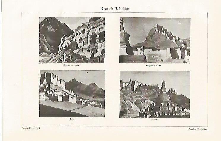 LAMINA ESPASA 14002: Obras pintadas por N. Roerich
