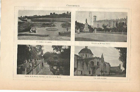 LAMINA ESPASA 14335: Vistas de Cuernavaca Mejico