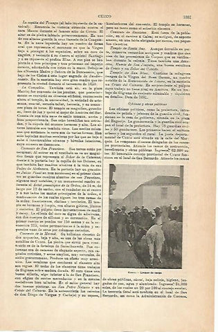 LAMINA ESPASA 14402: Llamas de carga en Cuzco Peru