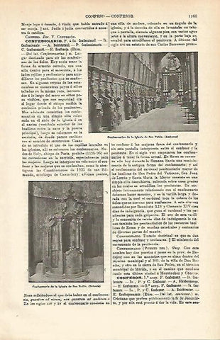 LAMINA ESPASA 14493: Confesionarios en San Pablo en Amberes