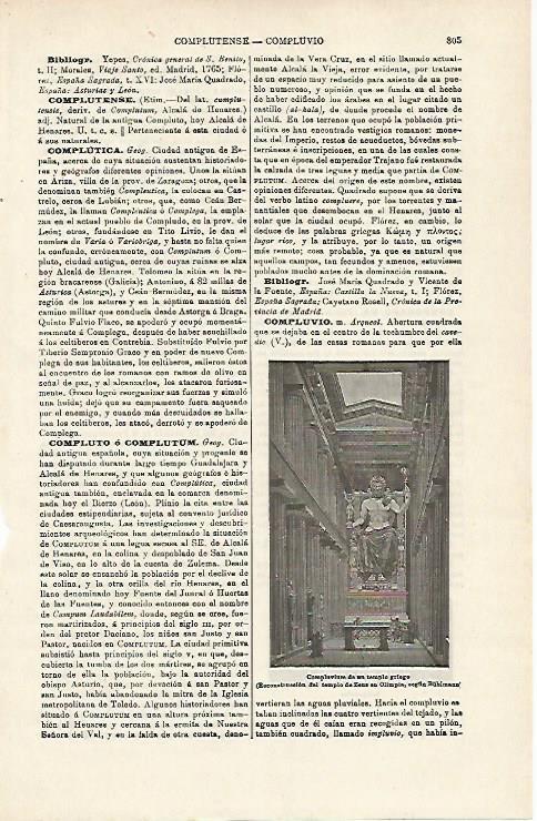 LAMINA ESPASA 14520: Compluvium de un templo griego