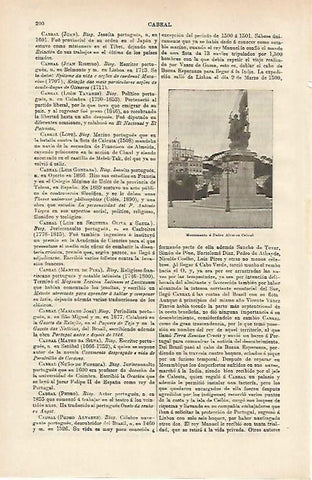 LAMINA ESPASA 14617: Monumento a Pedro Alvarez Cabral