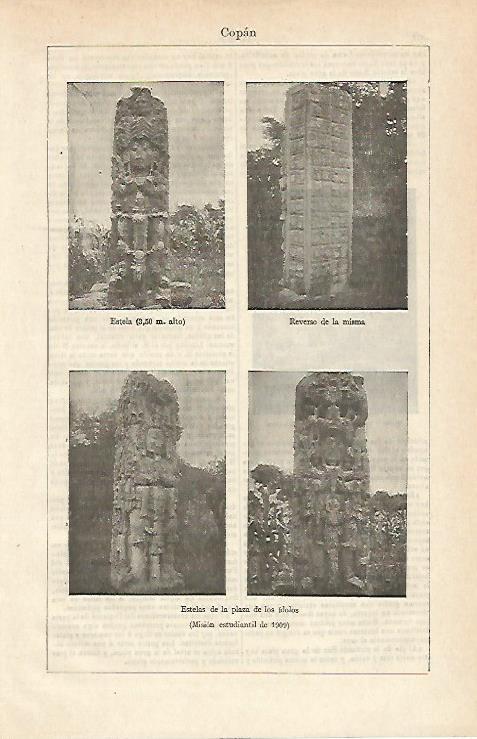LAMINA ESPASA 14895: Mision estudianti de 1909 en Copan Honduras