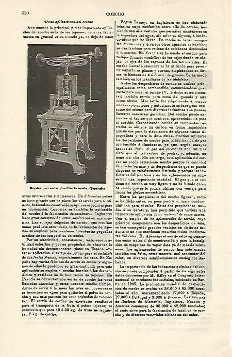 LAMINA ESPASA 14937: Maquina para cortar plantillas de corcho