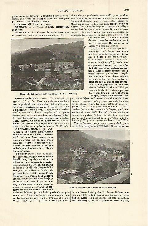 LAMINA ESPASA 14977: Monasterio de San Juan de  Corias en Asturias