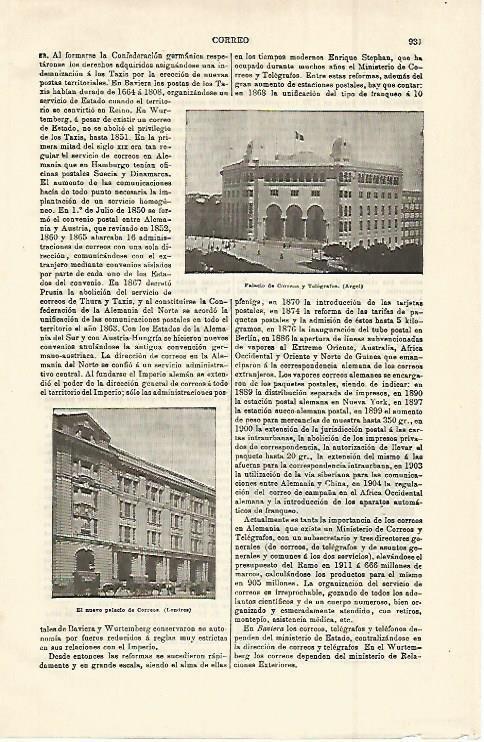 LAMINA ESPASA 15051: Palacio de Correos de Argel