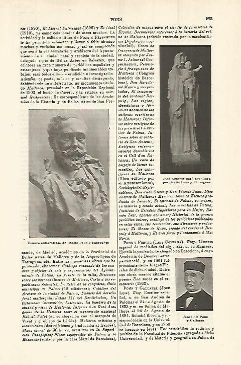 LAMINA ESPASA 15221: Benito Pons y Fabregues