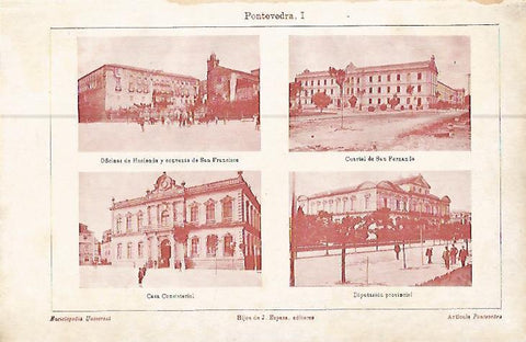 LAMINA ESPASA 10494: Vistas de Pontevedra