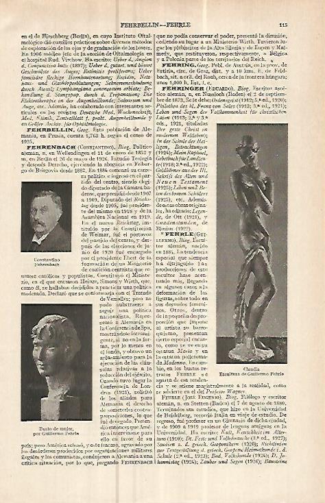 LAMINA ESPASA 16068: Claudia escultura de Fehrle