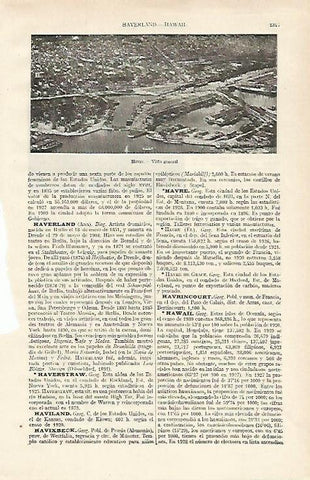 LAMINA ESPASA 16217: Vista de Havre Estados Unidos