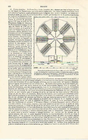 LAMINA ESPASA 16783: Planta de la carcel de Cherry Hill