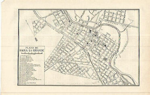 LAMINA ESPASA 17145: Plano de Sagua la Grande