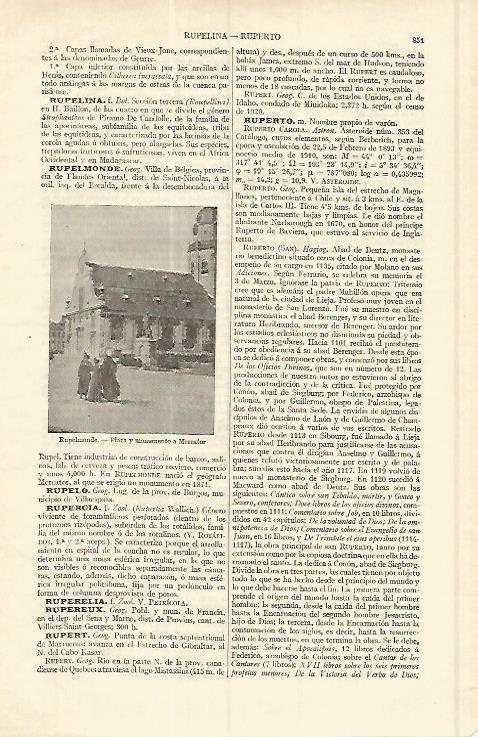 LAMINA ESPASA 17064: Plaza de Rupelmonde Belgica