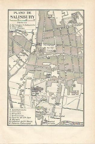 LAMINA ESPASA 18184: Plano de Salisbury