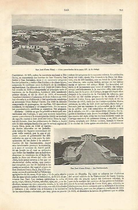 LAMINA ESPASA 18306: La Penitencieria de San Jose Costa Rica