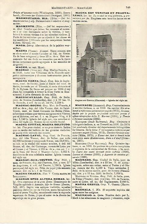 LAMINA ESPASA 18502: Iglesia de Magnac sur Touvre Francia