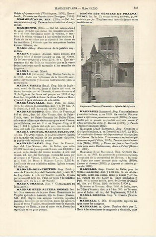 LAMINA ESPASA 18502: Iglesia de Magnac sur Touvre Francia
