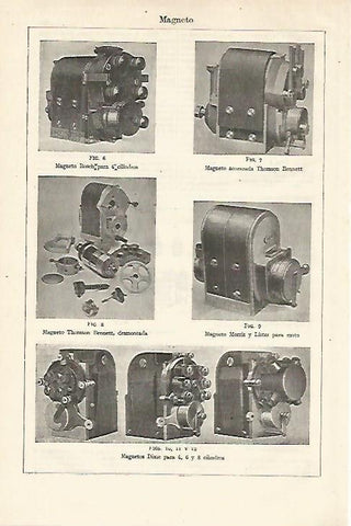 LAMINA ESPASA 18513: Magnetos Dixie para varios cilindros
