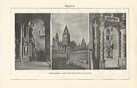 LAMINA ESPASA 18521: Catedral de Maguncia Alemania