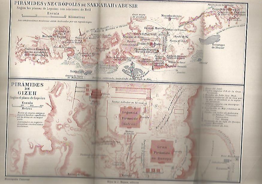LAMINA DE ESPASA 194: Piramides de Sakkara y Piramides de Gizeh