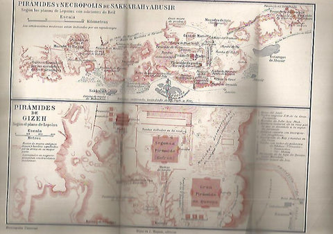 LAMINA DE ESPASA 194: Piramides de Sakkara y Piramides de Gizeh