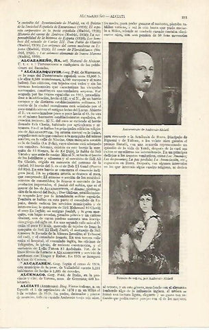 LAMINA ESPASA 19026: Autorretrato de Ambrosio Alciati