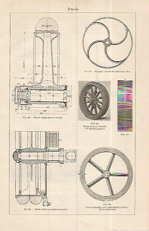 LAMINA ESPASA 19331: Ruedas y volantes