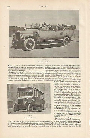 LAMINA ESPASA 11005: Autobus imperial y de turismo