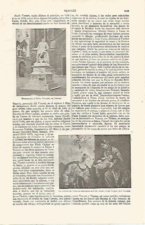 LAMINA ESPASA 17592: Monumento a Il Veronese