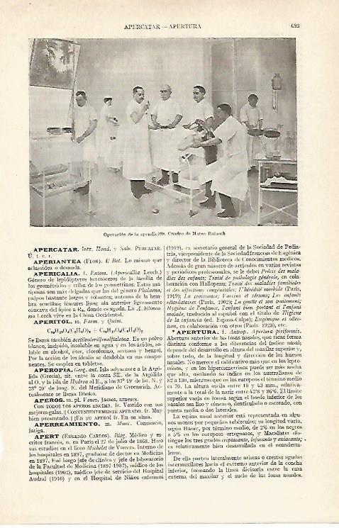 LAMINA ESPASA 19065: Operacion de apendicitis por M. Balasch