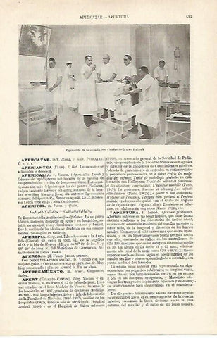 LAMINA ESPASA 19065: Operacion de apendicitis por M. Balasch