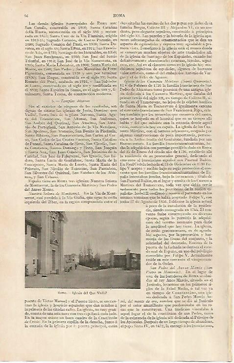 LAMINA ESPASA 19168: Interior de San Esteban Rotondo en Roma