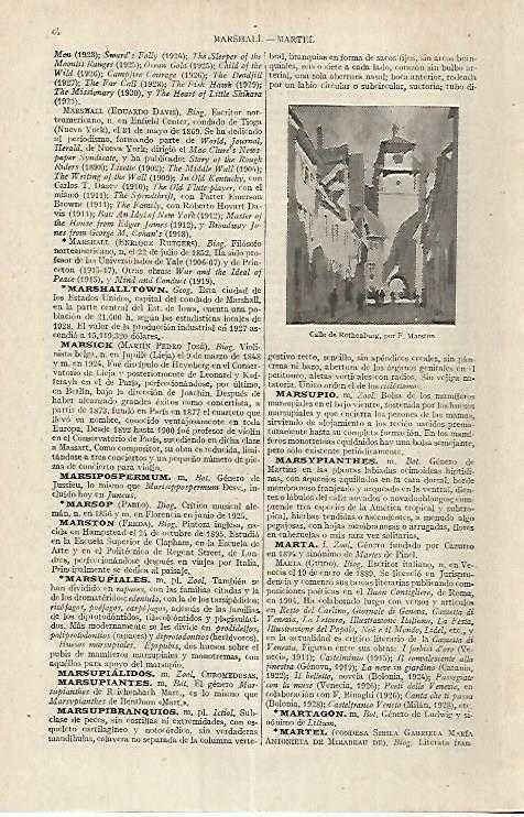 LAMINA ESPASA 17609: Calle de Rothenburg por Marston