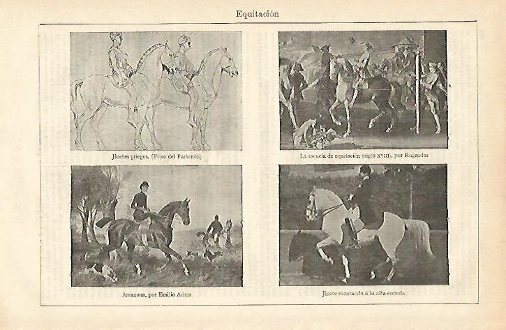 LAMINA ESPASA 16523: Equitacion