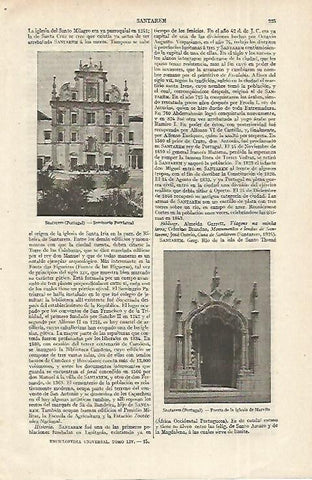 LAMINA ESPASA 12255: Seminario Patriarcal en Santarem Portugal