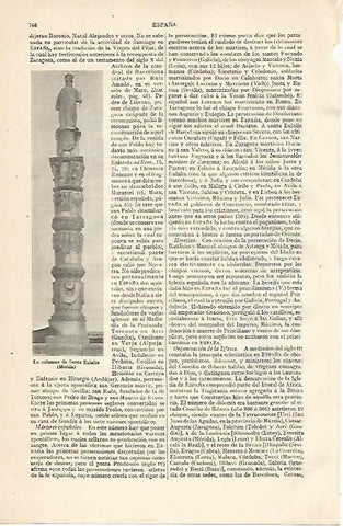 LAMINA ESPASA 10248: La Columna de Santa Eulalia en Merida