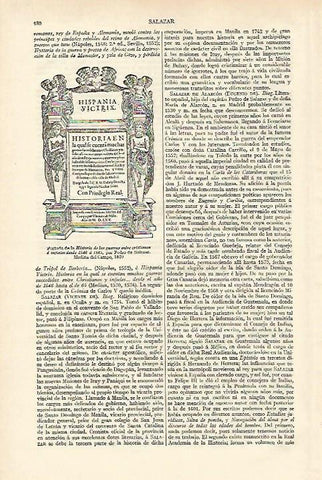 LAMINA ESPASA 18171: Portada de Historia de las guerras entre cristianos e infieles desde 1546 a 1565