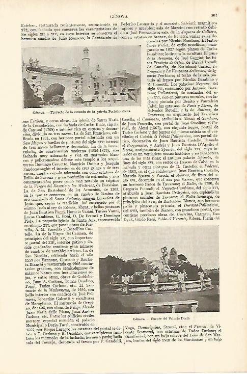 LAMINA ESPASA 11364: Galeria Portello Zecca en Genova