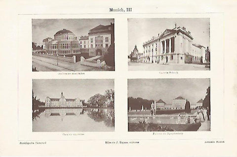 LAMINA ESPASA 11512: Edificios de Munich